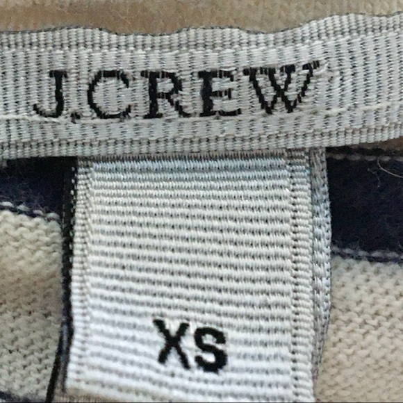 J. Crew Striped Necklace Tee 3/4 Length Sleeves Size XS - Picture 3 of 15